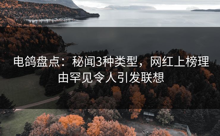 电鸽盘点：秘闻3种类型，网红上榜理由罕见令人引发联想